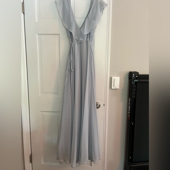 Jenny Yoo Whisper Blue Bridesmaid Dress - Size 8 - Picture 2 of 6